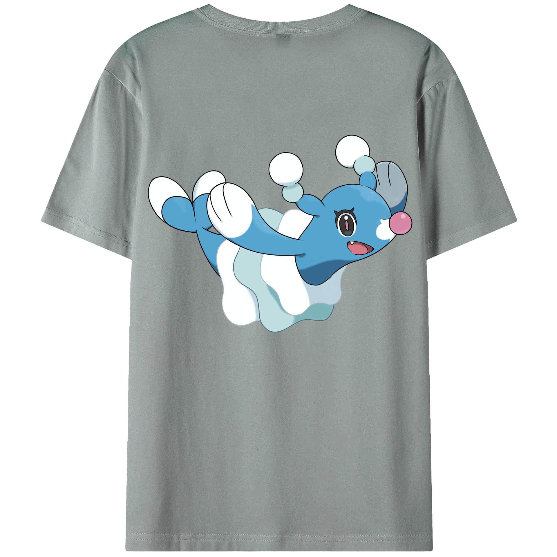 （画像用） ポケットモンスター Pokémon 綿100％ メンズ半袖Tシャツ（バックプリント） 通気性